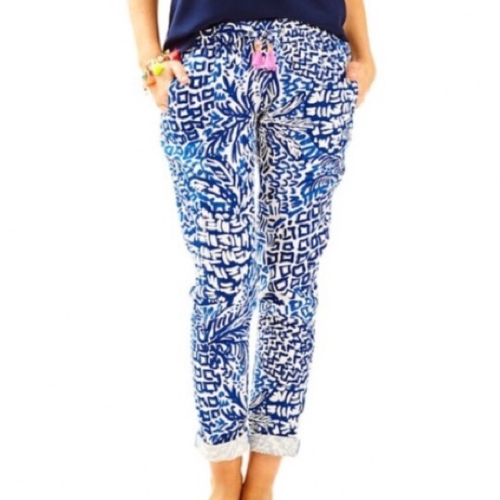 Lilly Pulitzer Aden Linen Pants XS